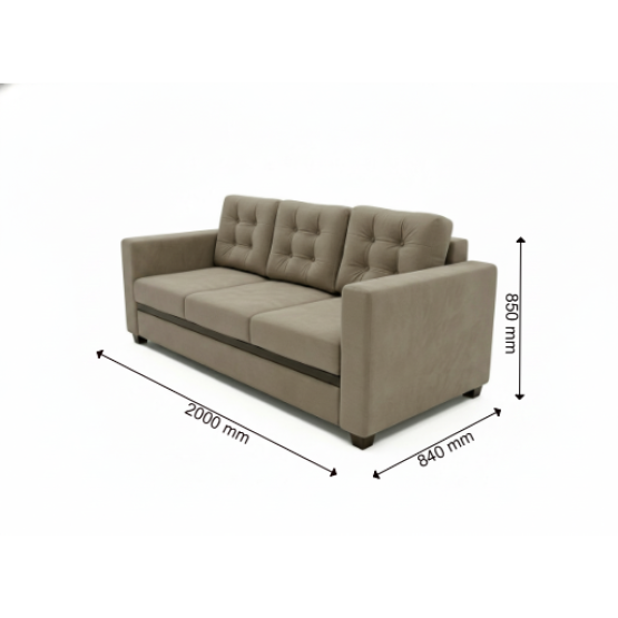 Spacewood Montessa 3 Seater Sofa In Fabric