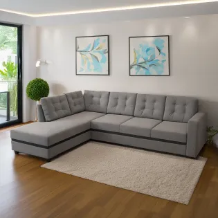 Spacewood Montessa L Shape Sofa In Fabric Finish