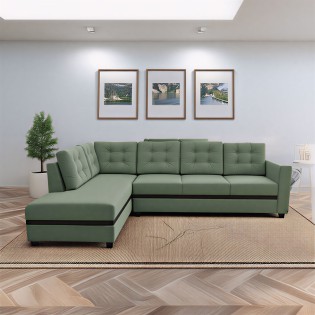 Spacewood Montessa L Shape Sofa In Fabric Finish