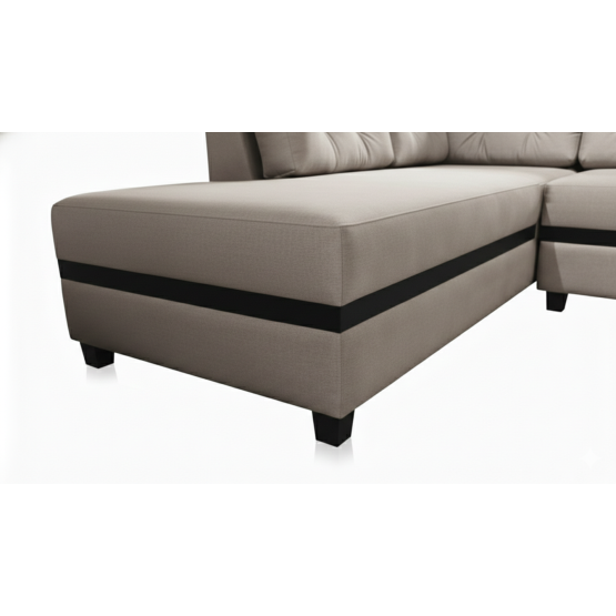 Spacewood Montessa L Shape Sofa In Fabric Finish