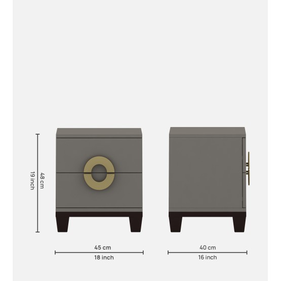 Morgan Bedside Table - Esm Sahara Beige