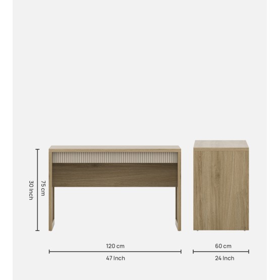Study Table Note 120 - Santano Oak & Bamboo Flute