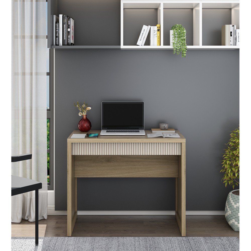 Study Table Note 90 - Santano Oak & Bamboo Flute