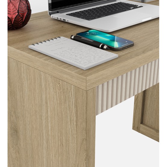 Study Table Note 90 - Santano Oak & Bamboo Flute