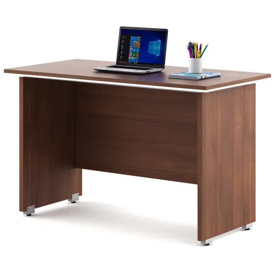 Nova Desking Office Table Small - Walnut Rigato