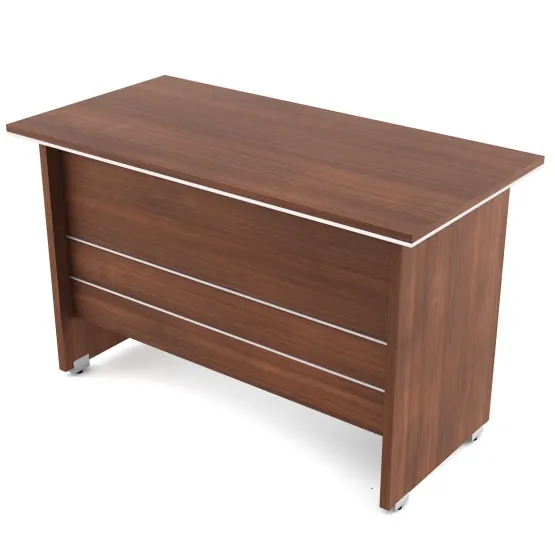 Nova Desking Office Table Small - Walnut Rigato