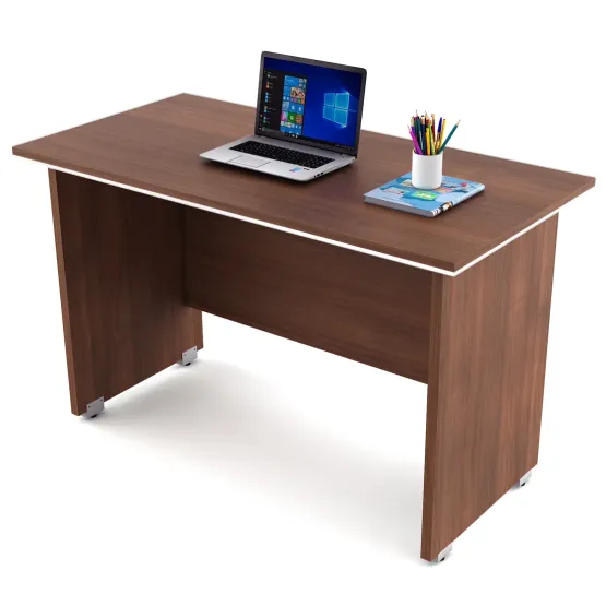 Nova Desking Office Table Small - Walnut Rigato