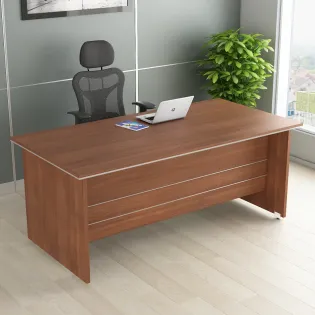 Nova Desking Office Table Large - Walnut Rigato