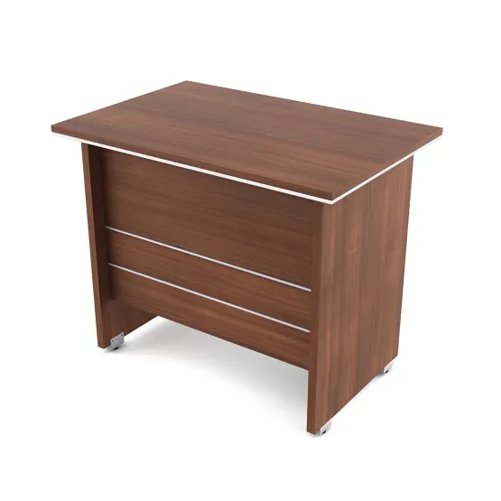Nova Desking Office Table Extra Small - Walnut Rigato