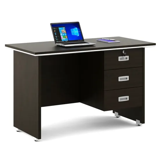 Nova Integra Office Table Small With 3 Shutter - Vermount