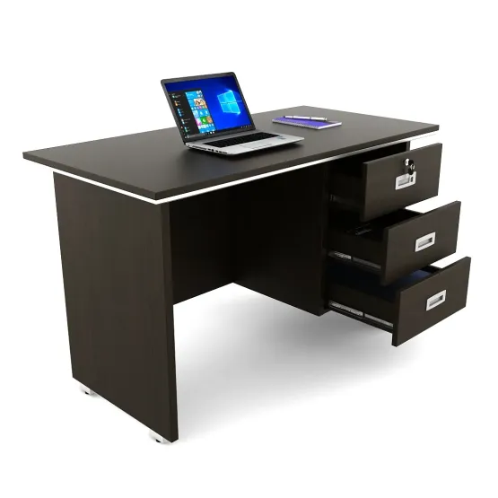 Nova Integra Office Table Small With 3 Shutter - Vermount