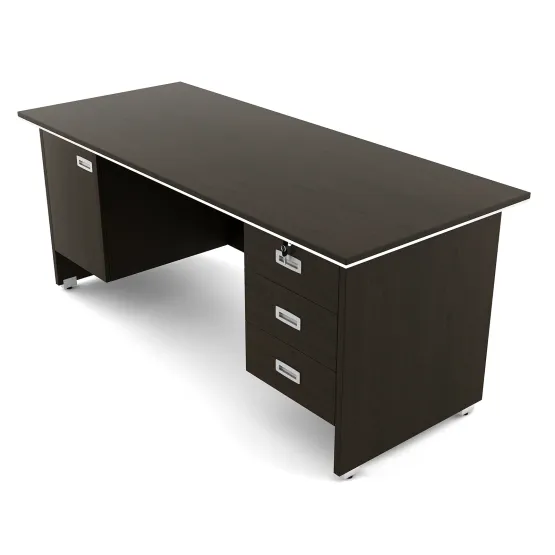 Nova Integra Office Table Large With 3 Drawer 1 Shutter - Vermount