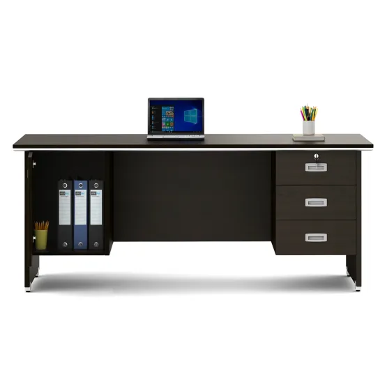 Nova Integra Office Table Large With 3 Drawer 1 Shutter - Vermount