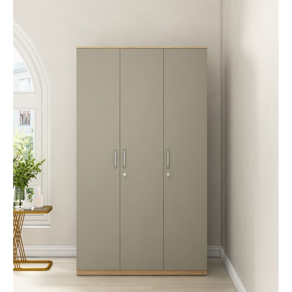 Nester 3 Door Wardrobe - Sebastian Oak
