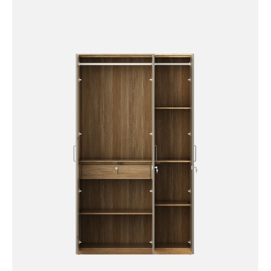 Nester 3 Door Wardrobe - Sebastian Oak