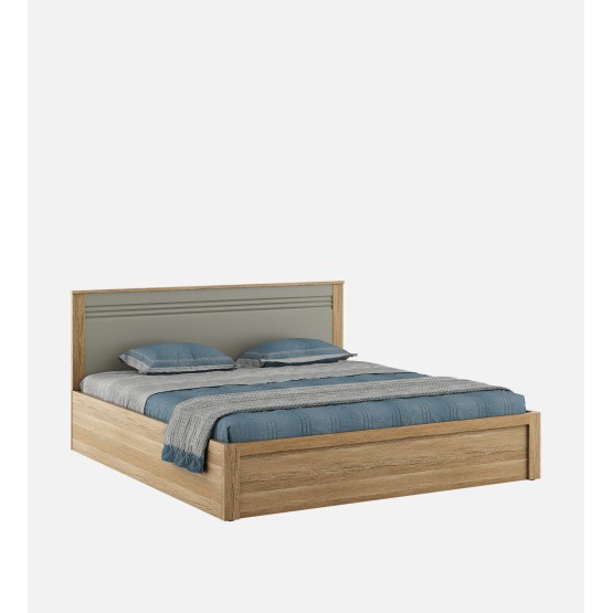 Nester Queen Bed Front Pull Out Storage - Sebastian Oak