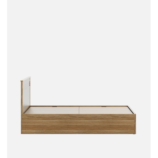 Nester Queen Bed Front Pull Out Storage - Sebastian Oak