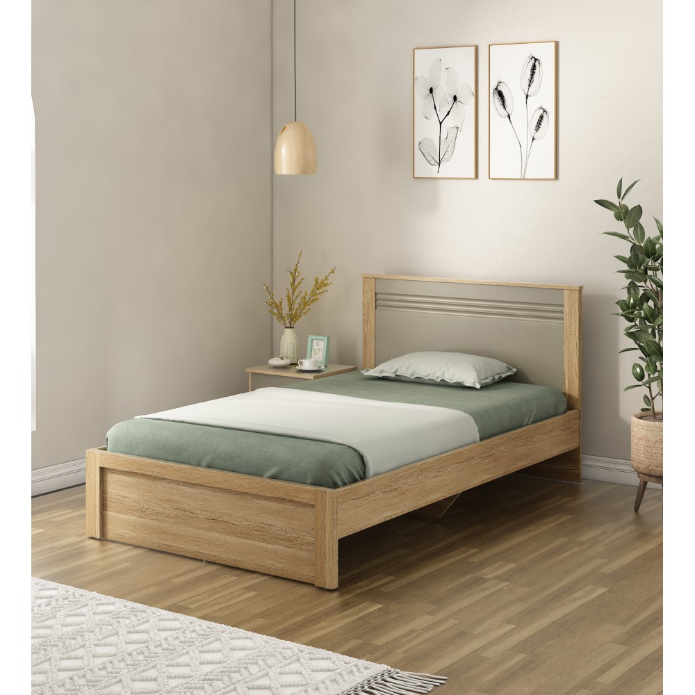 Nester Single Bed Without Storage - Sebastian Oak