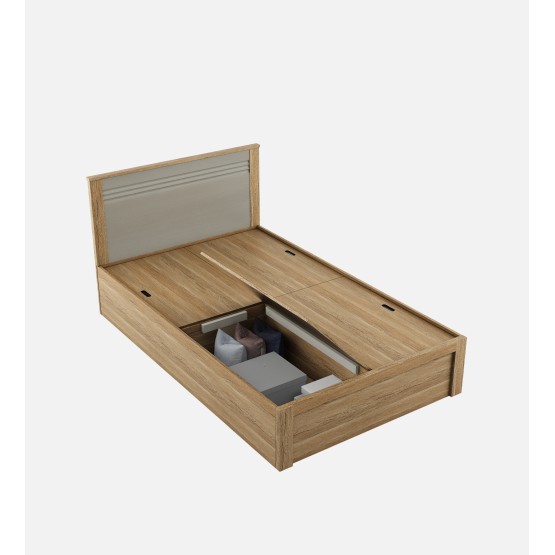 Nester Single Bed With Box Storage - Sebastian Oak