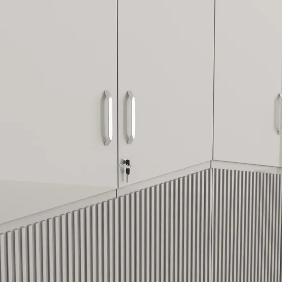 Nora 4 Door Wardrobe Without Mirror - Lyon Walnut