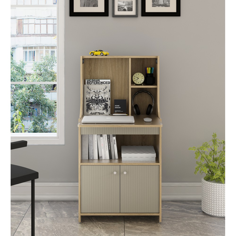 Study Table Oliver - Santano Oak & Modern Ash