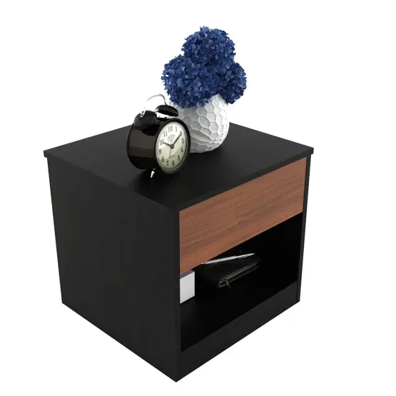 Phoenix Bedside Table - Natural Wenge Woodpore