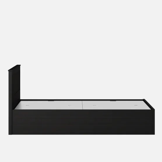 Phoenix Queen Bed With Box Storage - Natural Wenge Woodpore