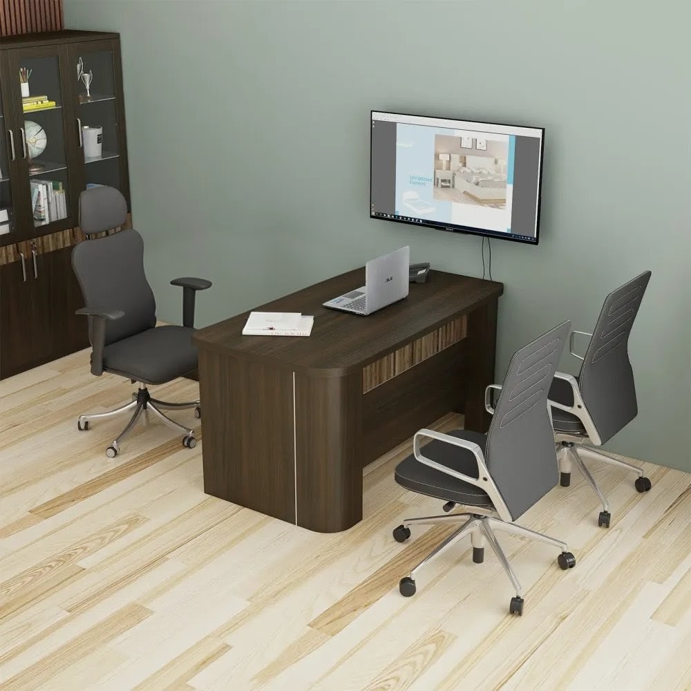 Prestige Desking Office Table 1500(w) X 750(d) X 750(h) - Fumed Oak