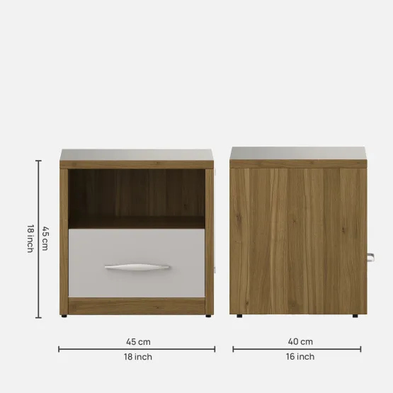 Pearl Bedside Table - Ceramic High Gloss