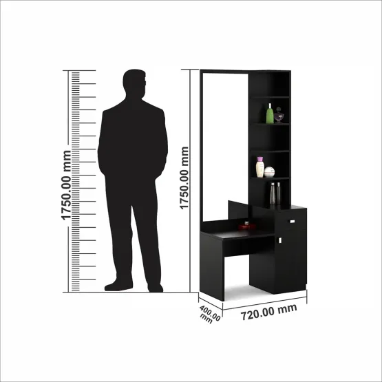 Premium Dressing Table - Natural Wenge