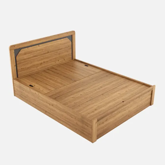 Roma King Bed With 3/4 Lifton - Classic Oak