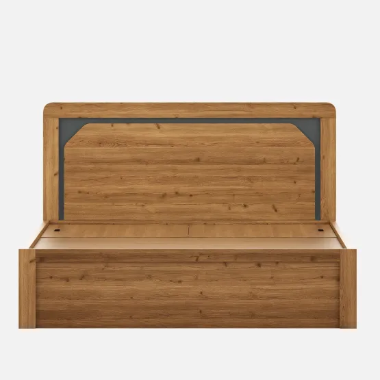 Roma King Bed With 3/4 Lifton - Classic Oak