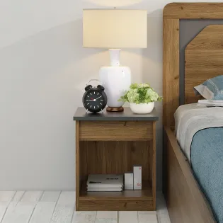 Roma Bedside Table - Clasic Oak