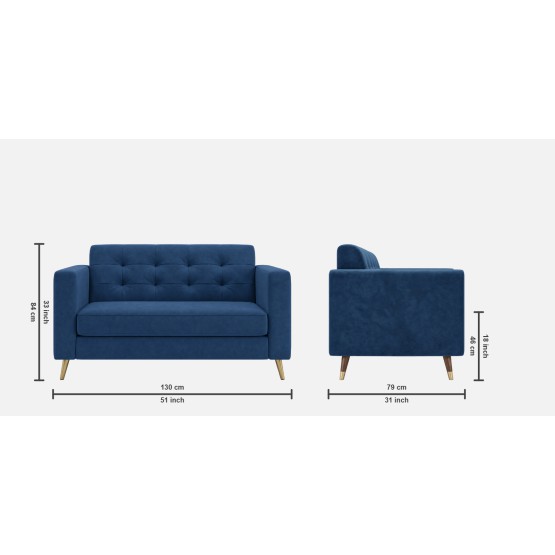 Spacewood Rome 2 Seater Sofa In Fabric - Af 715