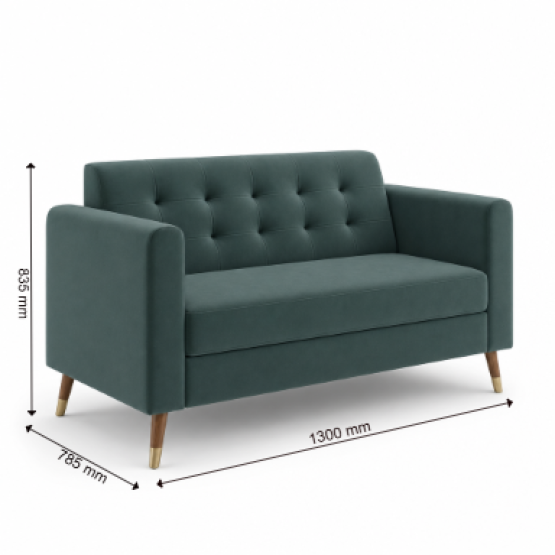 Spacewood Rome 2 Seater Sofa In Fabric - Af 719