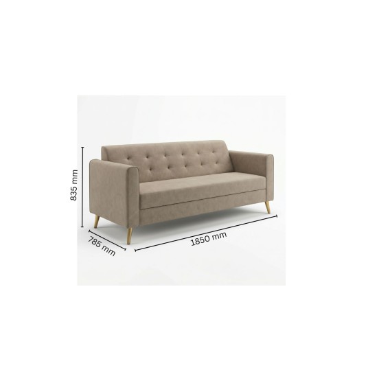 Spacewood Rome 3 Seater Sofa In Fabric - Af 707
