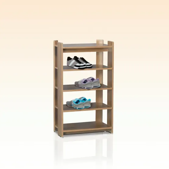 Shoe Rack Basic (prima) - Walnut Rigato Woodpore