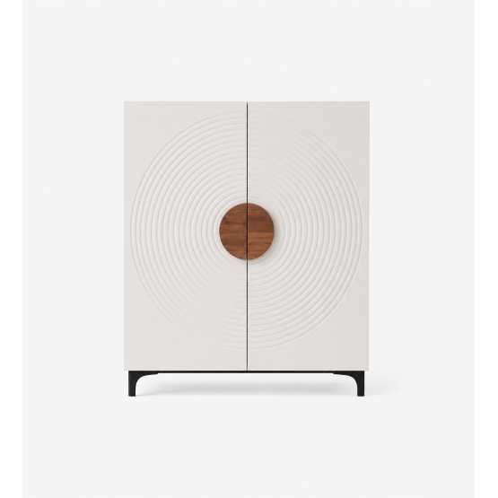 Stride Shoe Rack - Hg White & Dark Brown Eucalyptus