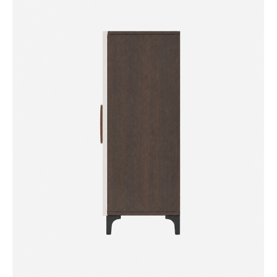 Stride Shoe Rack - Hg White & Dark Brown Eucalyptus