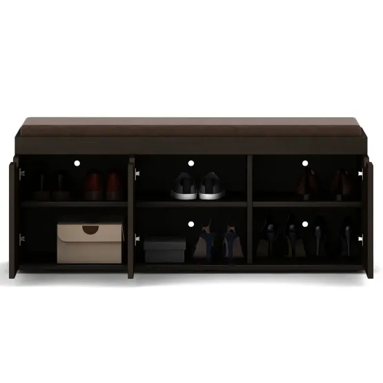 Shoe Rack Star 3 Door With Cushion - Vermount