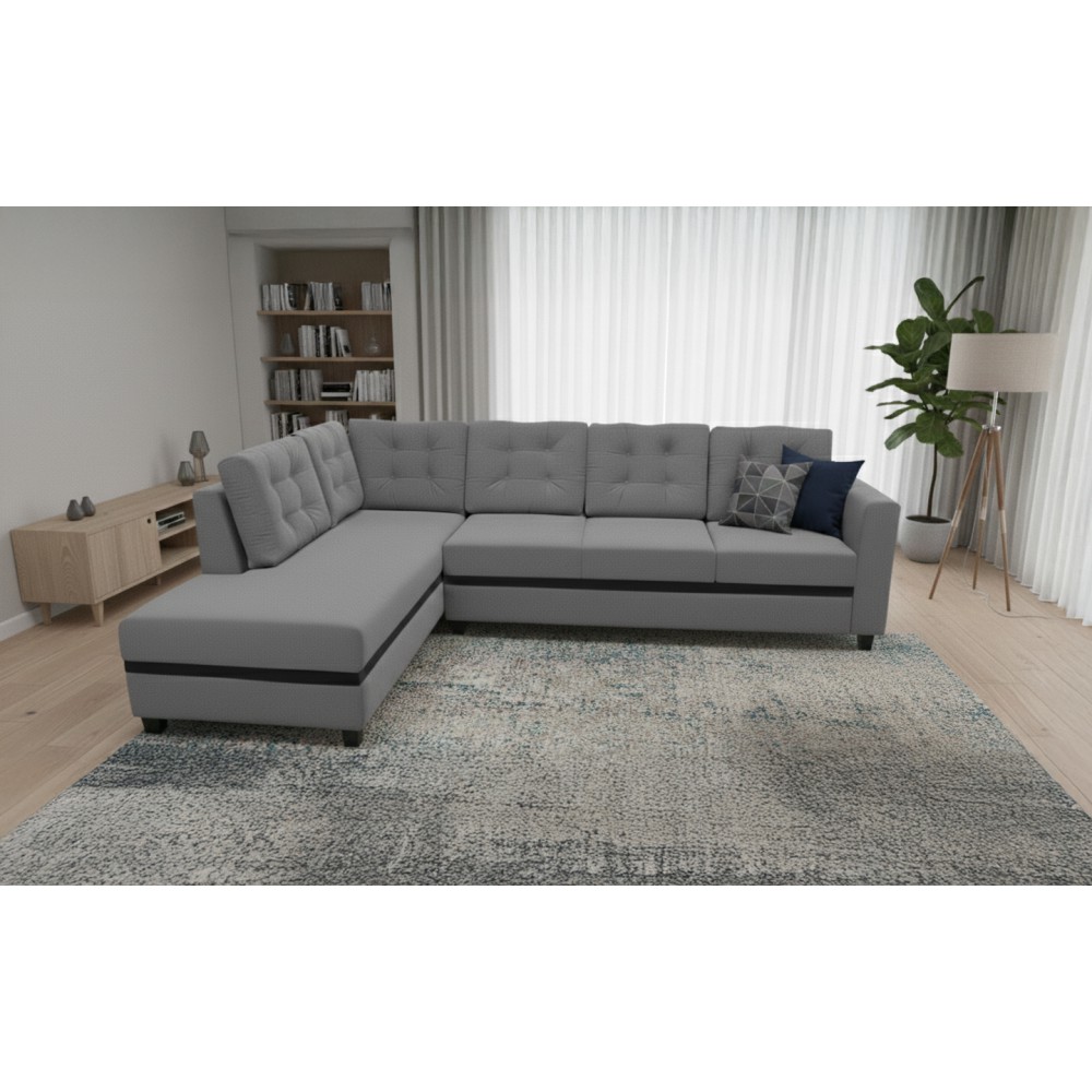 Spacewood Montessa L Shape Sofa In Fabric Finish