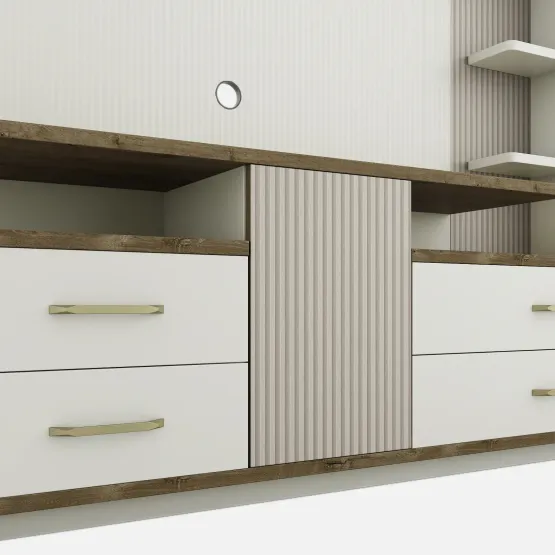 Tv Unit Stanley-kingston White