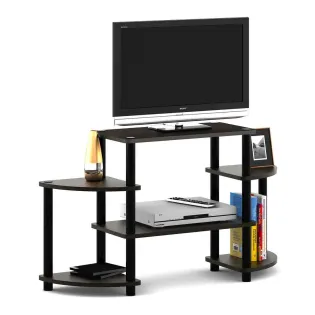 Tubular Tv Unit Rack Tr-03 - Fumed Oak Woodpore