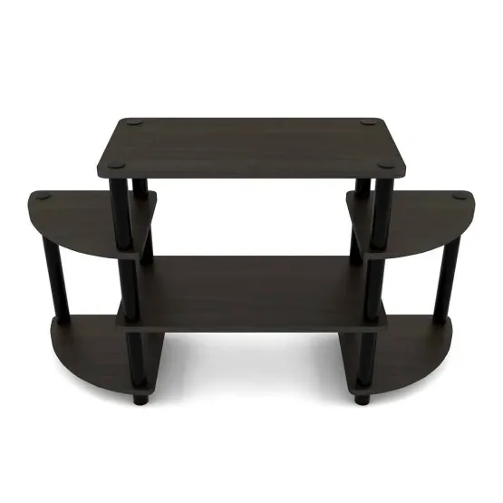 Tubular Tv Unit Rack Tr-03 - Fumed Oak Woodpore