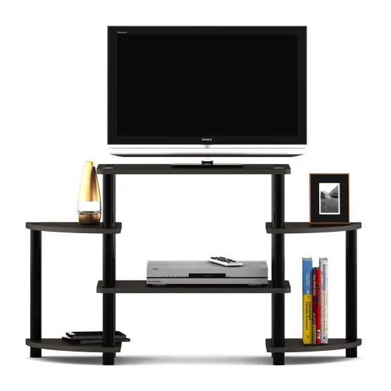 Tubular Tv Unit Rack Tr-03 - Fumed Oak Woodpore