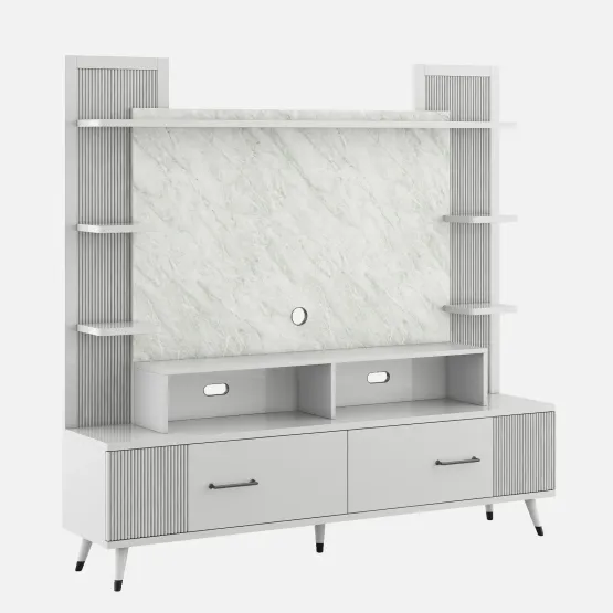 Tv Unit Alpine - High Gloss White