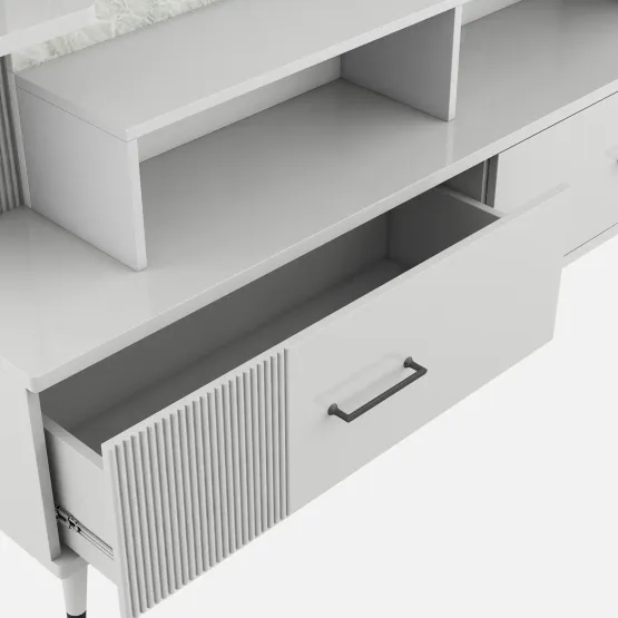 Tv Unit Alpine - High Gloss White