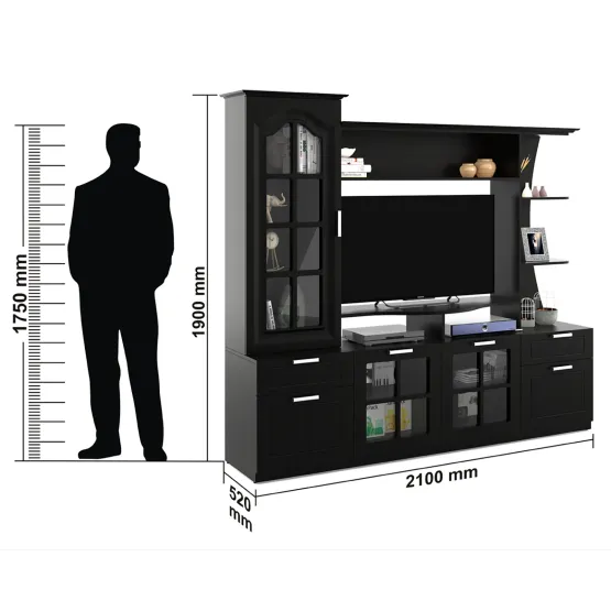 Tv Unit Mandrin - Natural Wenge