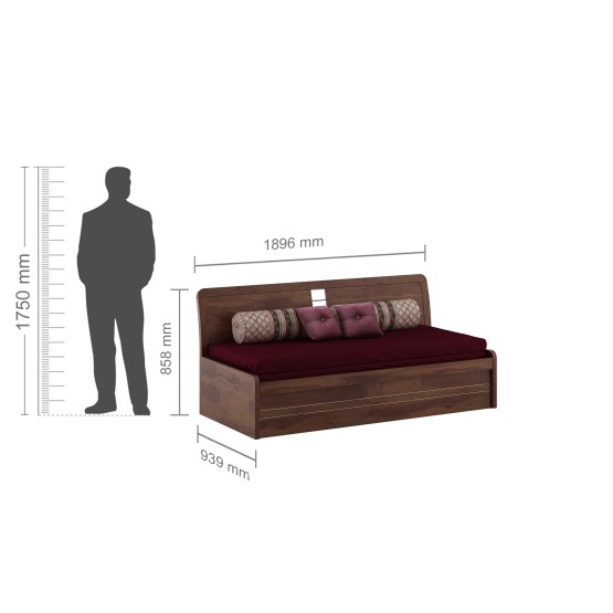 Urbano Slider Bed/sofa Cum Bed-sheesham