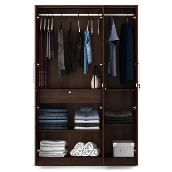 Value 3 Door Wardrobe With Mirror-sheesham
